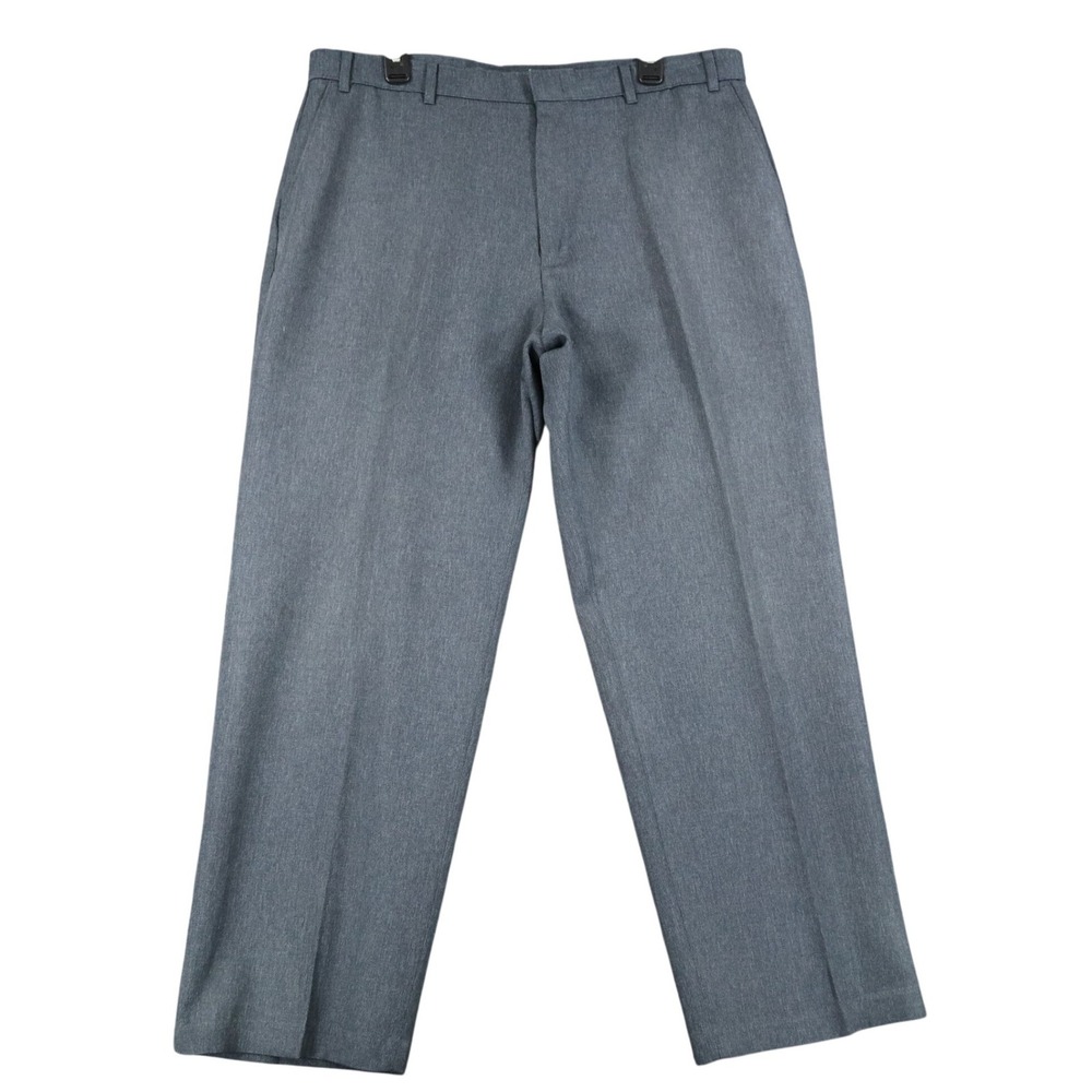 Vintage 90s Levi Strauss Action Slacks Mens 36x28 Grey Polyester Work Trousers